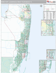 Oxnard-Thousand Oaks-Ventura Wall Map Premium Style